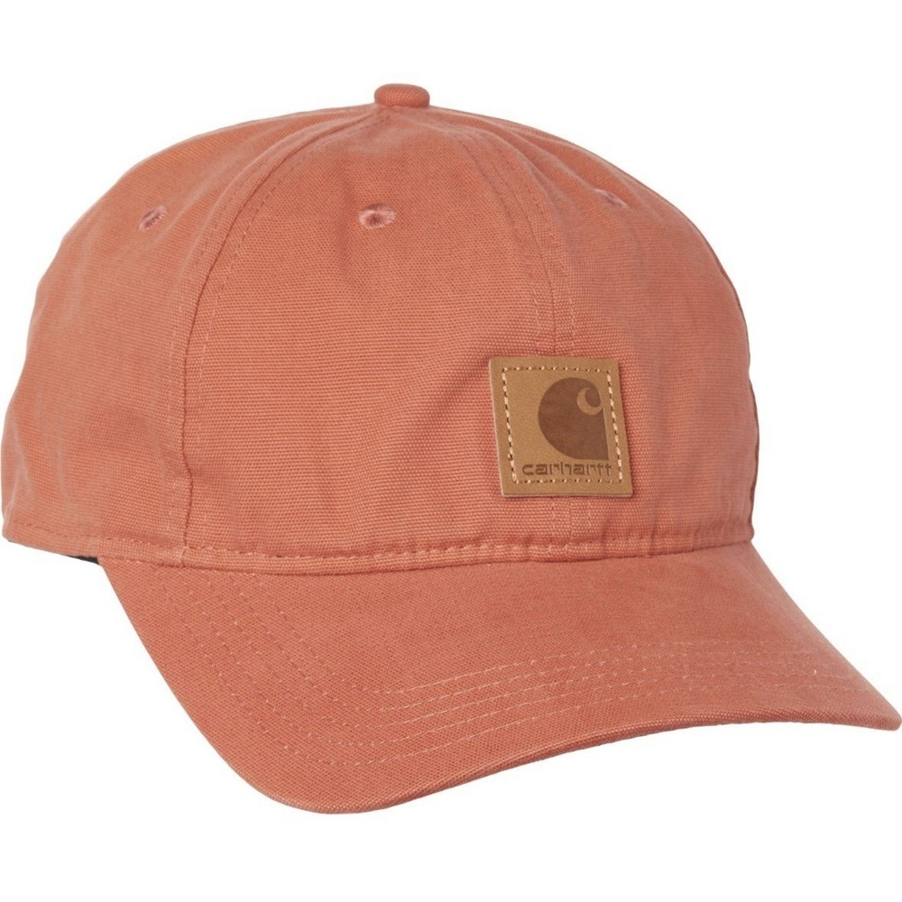 Carhartt G Force Canvas 6 panel Hat Logo Terracotta Adjustable Strapback NWT‎